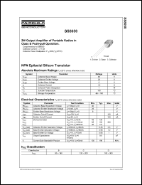 datasheet for SS8050 by Fairchild Semiconductor