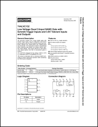 datasheet for 74ALVC132 by Fairchild Semiconductor