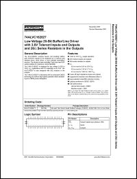 datasheet for 74ALVC162827 by Fairchild Semiconductor