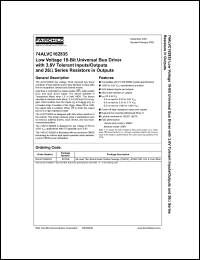 datasheet for 74ALVC162835 by Fairchild Semiconductor