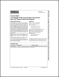 datasheet for 74ALVC16501 by Fairchild Semiconductor