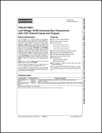 datasheet for 74ALVC16601 by Fairchild Semiconductor