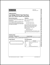 datasheet for 74ALVC16721 by Fairchild Semiconductor