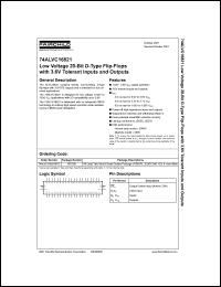 datasheet for 74ALVC16821 by Fairchild Semiconductor