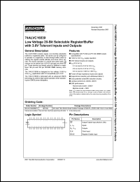 datasheet for 74ALVC16839 by Fairchild Semiconductor
