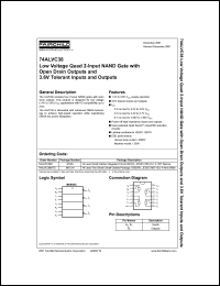 datasheet for 74ALVC38 by Fairchild Semiconductor