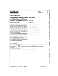 datasheet for 74ALVCF322835 by Fairchild Semiconductor