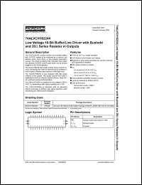 datasheet for 74ALVCH162244 by Fairchild Semiconductor