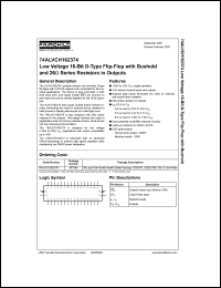 datasheet for 74ALVCH162374 by Fairchild Semiconductor