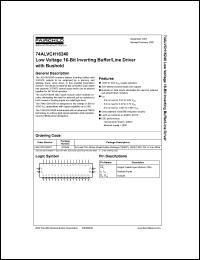 datasheet for 74ALVCH16240 by Fairchild Semiconductor
