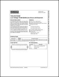 datasheet for 74ALVCH16244 by Fairchild Semiconductor