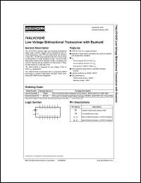 datasheet for 74ALVCH245 by Fairchild Semiconductor