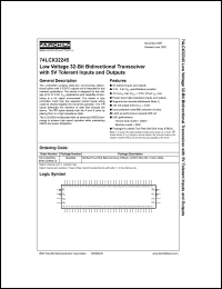 datasheet for 74LCX32245 by Fairchild Semiconductor