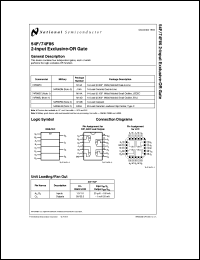 datasheet for 54F86LMQB by 