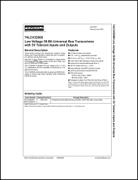 datasheet for 74LCX32500 by Fairchild Semiconductor