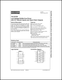 datasheet for 74LCX760 by Fairchild Semiconductor