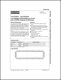 datasheet for 74LVT32244 by Fairchild Semiconductor