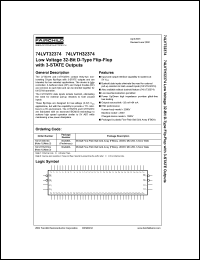 datasheet for 74LVT32374 by Fairchild Semiconductor