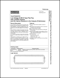 datasheet for 74LVTH322374 by Fairchild Semiconductor