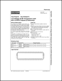 datasheet for 74LVTH32373 by Fairchild Semiconductor