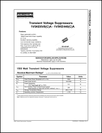 datasheet for 1V5KE150A by Fairchild Semiconductor