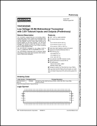 datasheet for 74VCX32245 by Fairchild Semiconductor