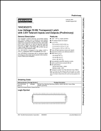 datasheet for 74VCX32373 by Fairchild Semiconductor