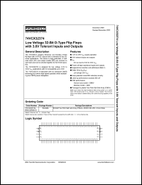 datasheet for 74VCX32374 by Fairchild Semiconductor