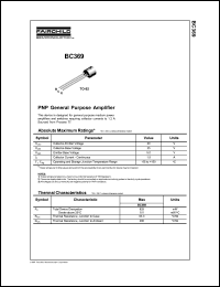 datasheet for BC369 by Fairchild Semiconductor