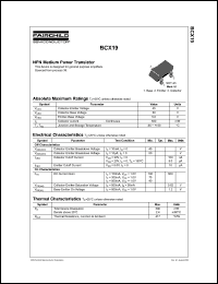 datasheet for BCX19 by Fairchild Semiconductor