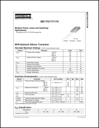 datasheet for BD175 by Fairchild Semiconductor