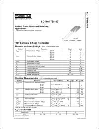 datasheet for BD176 by Fairchild Semiconductor