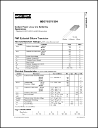 datasheet for BD376 by Fairchild Semiconductor