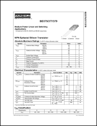 datasheet for BD377 by Fairchild Semiconductor