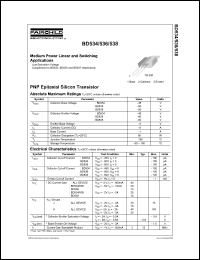datasheet for BD534 by Fairchild Semiconductor