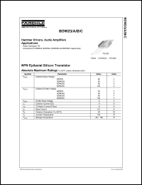 datasheet for BDW23 by Fairchild Semiconductor