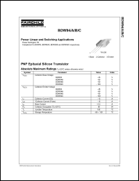datasheet for BDW94 by Fairchild Semiconductor