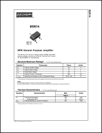datasheet for BSR14 by Fairchild Semiconductor