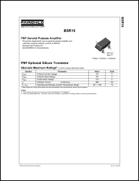datasheet for BSR15 by Fairchild Semiconductor