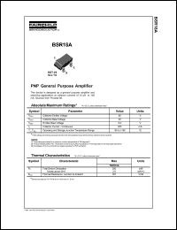 datasheet for BSR18A by Fairchild Semiconductor