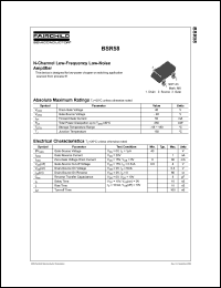 datasheet for BSR58 by Fairchild Semiconductor