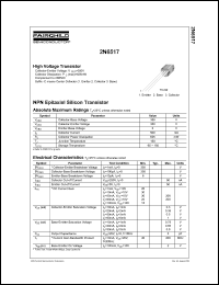 datasheet for 2N6517 by Fairchild Semiconductor