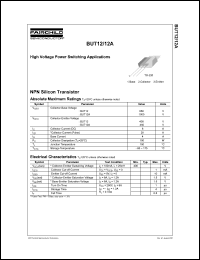 datasheet for BUT12 by Fairchild Semiconductor