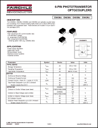 datasheet for CNX36U by Fairchild Semiconductor