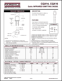 datasheet for CQX14 by Fairchild Semiconductor