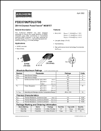 datasheet for FDD3706 by Fairchild Semiconductor