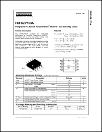 datasheet for FDFS2P103A by Fairchild Semiconductor