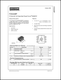 datasheet for FDG328P by Fairchild Semiconductor