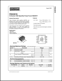 datasheet for FDG361N by Fairchild Semiconductor