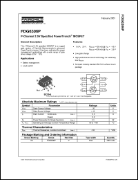 datasheet for FDG6306P by Fairchild Semiconductor